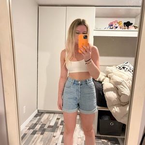 Denim short from garage